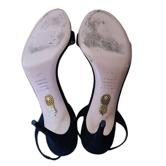 AQUAZZURA SO NUDE‎ BLACK 7.5 - Picture 13 of 16